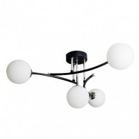 Distribuidor - Lâmpadas Diversas | Lâmpadas Modernas | LAMPARA LA HABANA 4XG9 NEGRO/CROMO 25X59X59 CM Ref: 154554009